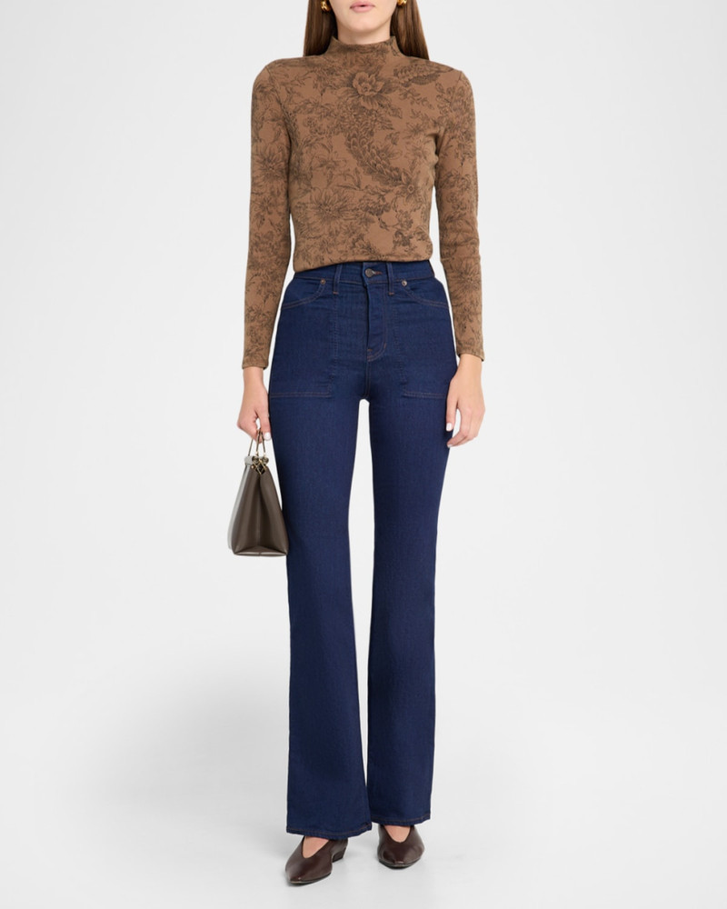 VERONICA BEARD Crosbie Straight-Leg Jeans with Patch Pockets outlook