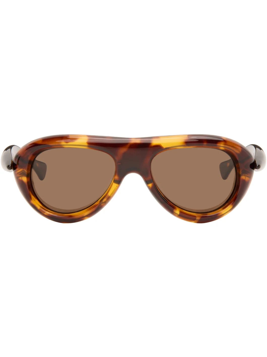 Brown Sardine Aviator Sunglasses - 1