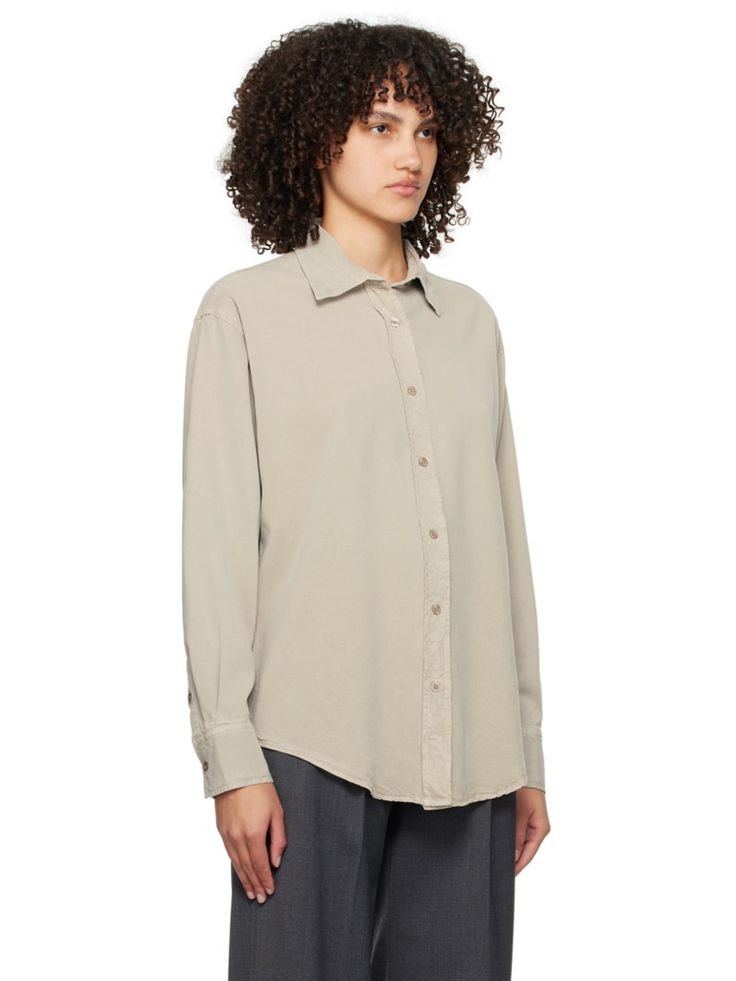 Gray Relaxed Shirt - 2