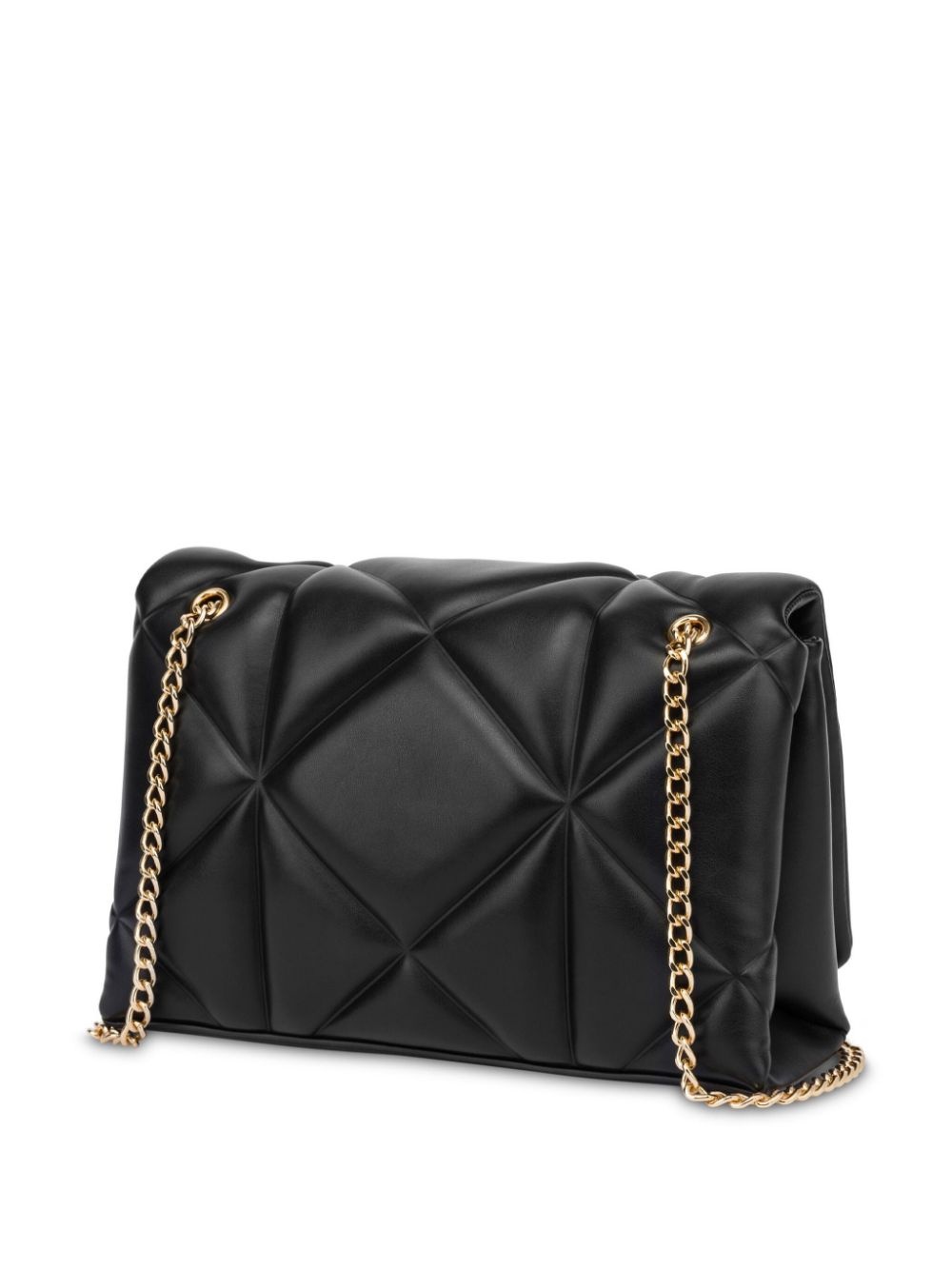 logo-plaque quilted cross body bag - 2