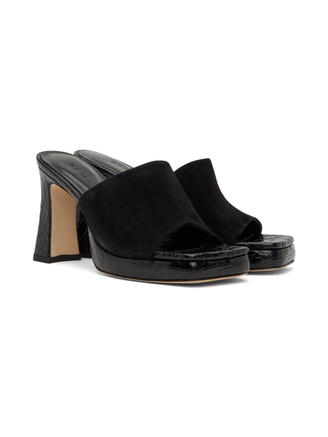 Black Beliz Mules - 4