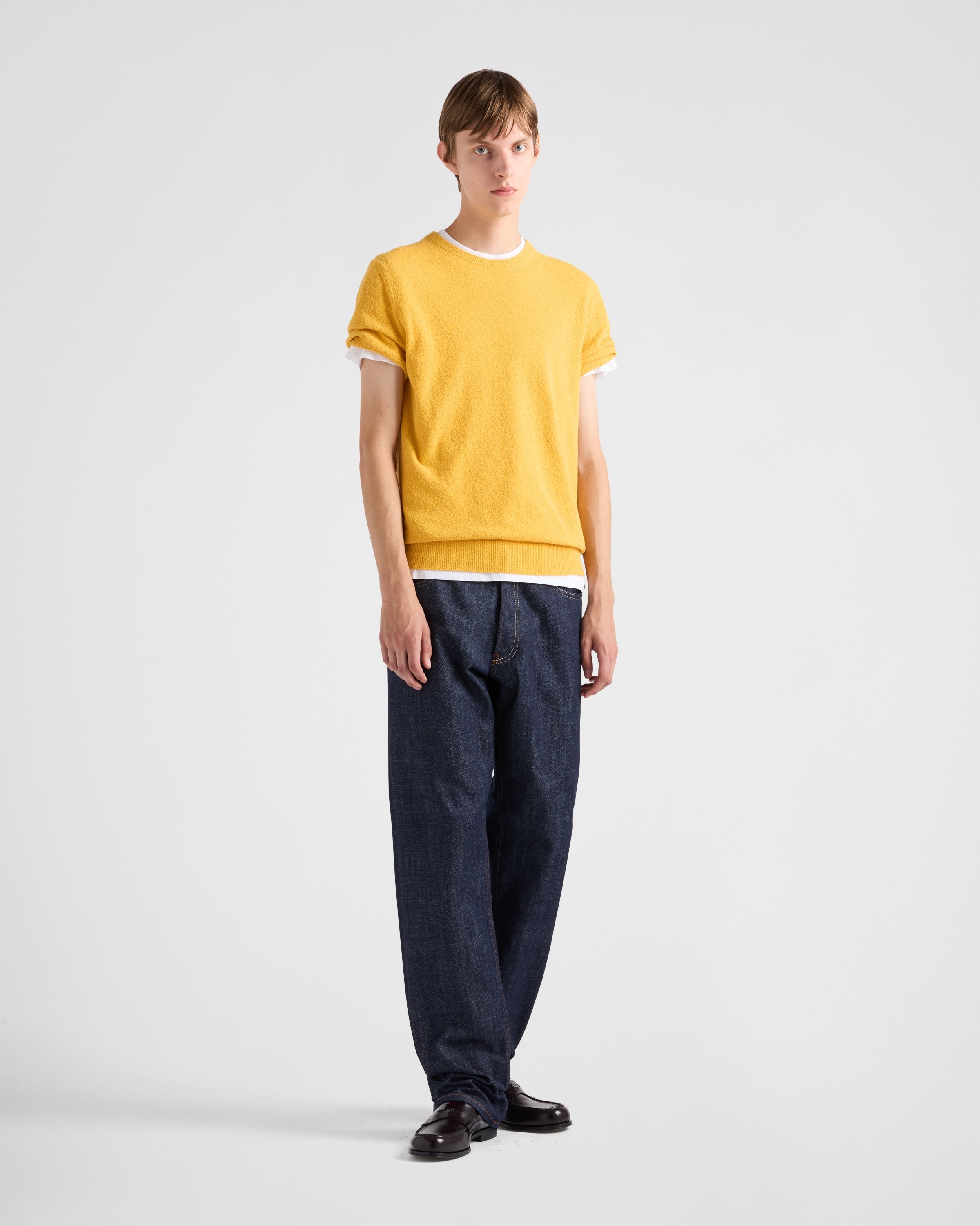 Short-sleeved cotton sweater - 2