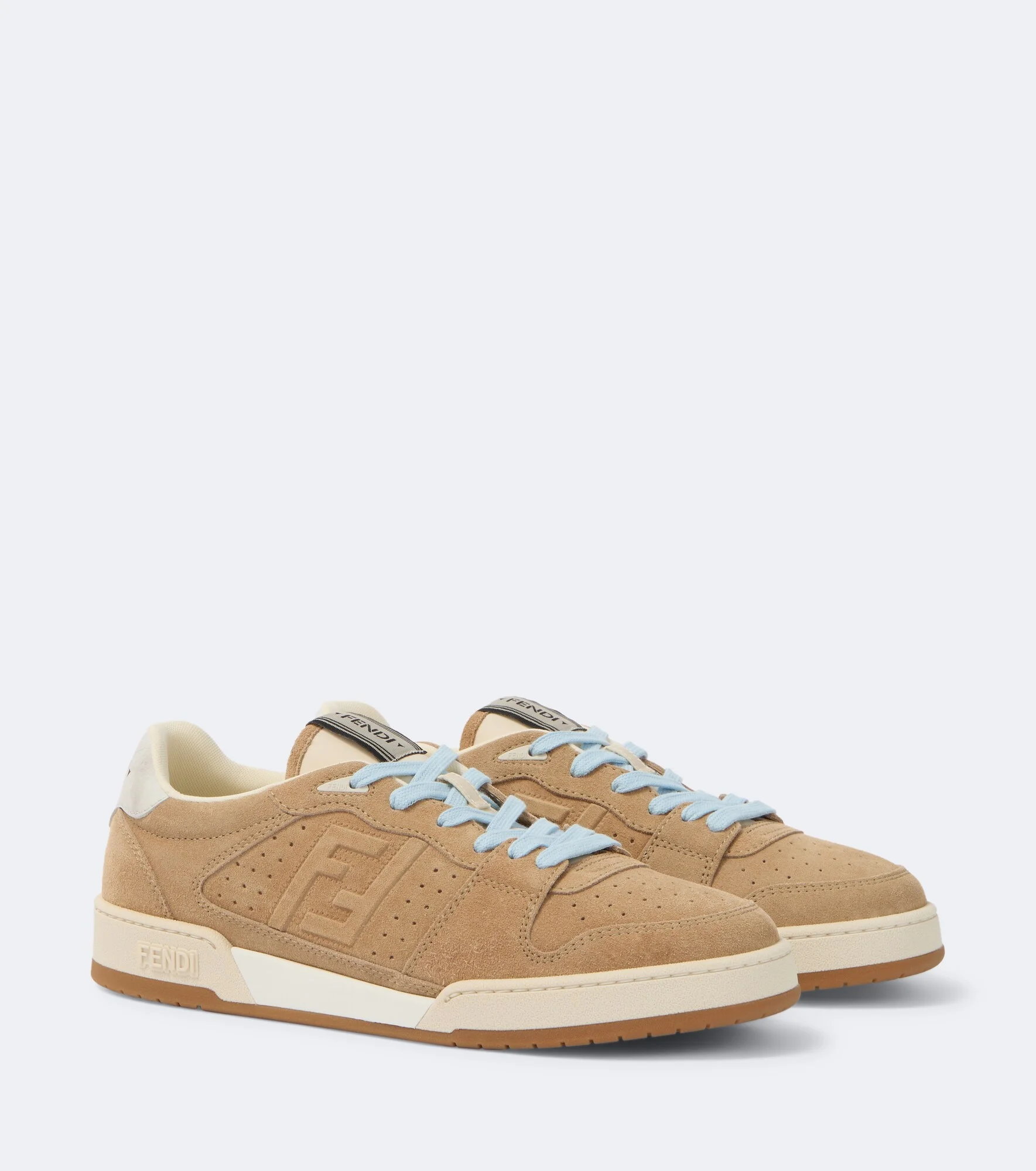 Fendi Match suede sneakers - 1