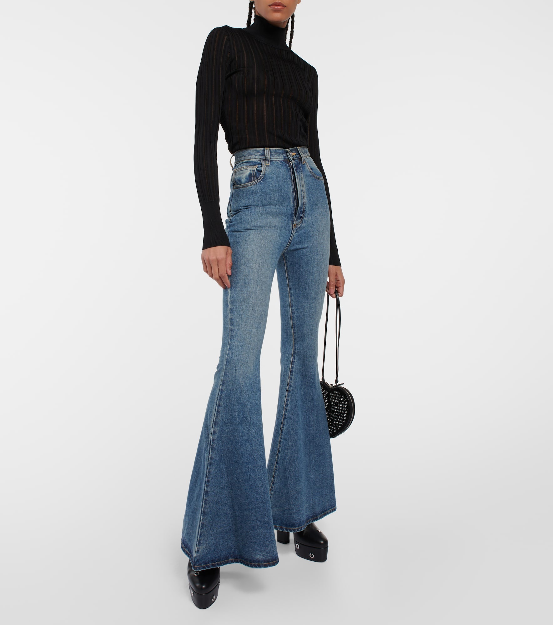 Crinoline turtleneck sweater - 2