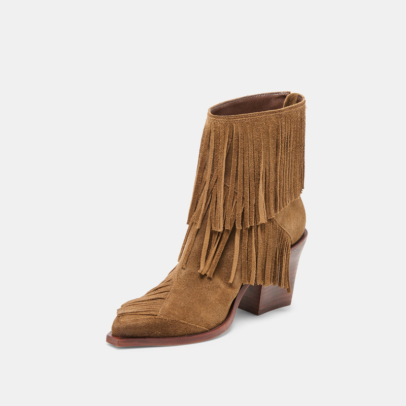 TOREY BOOTIES CHESTNUT SUEDE 4