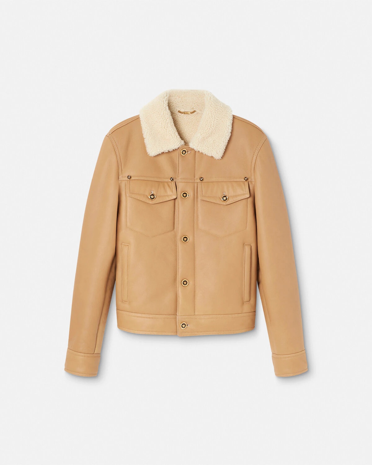 Shearling Leather Blouson Jacket - 1