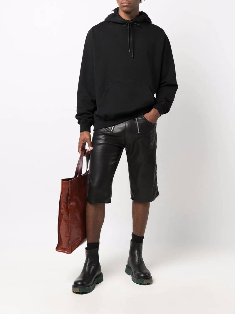 MSGM logo-print pullover hoodie outlook