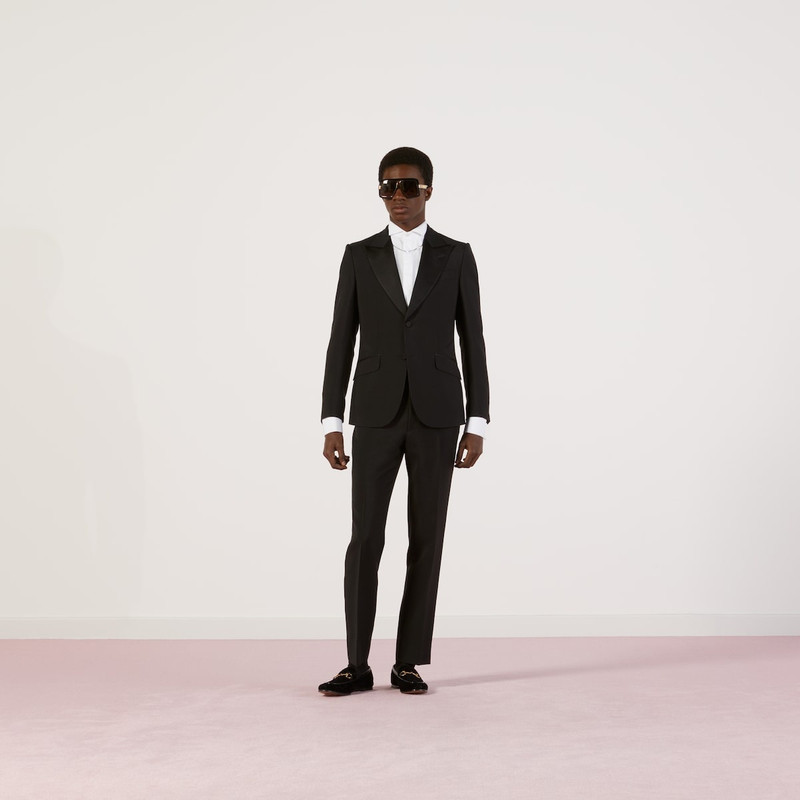 GUCCI Fitted mohair wool tuxedo outlook