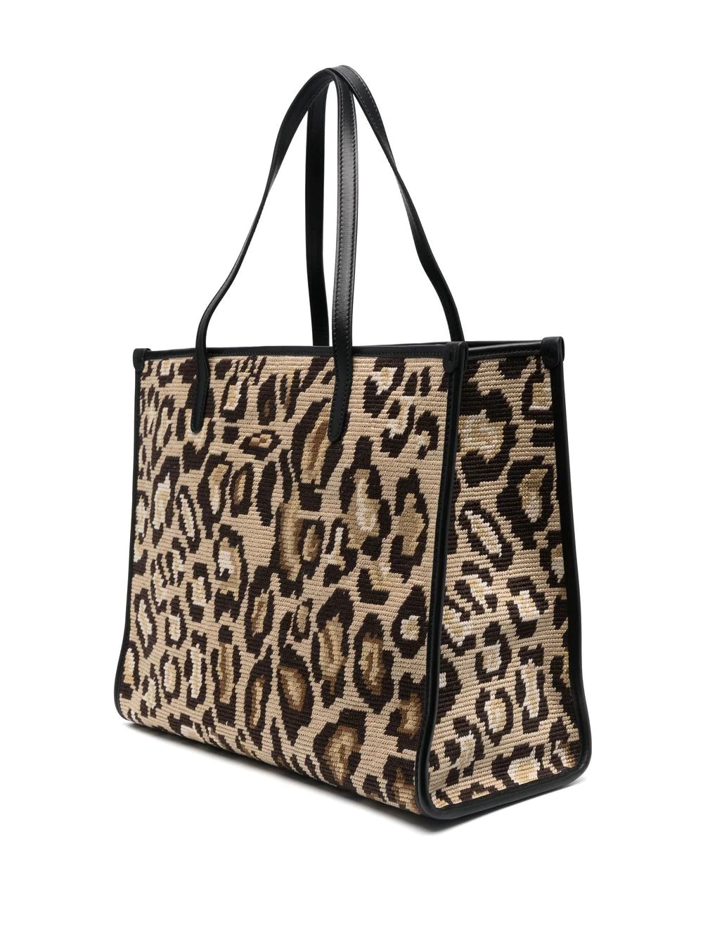 leopard-print tote bag - 3