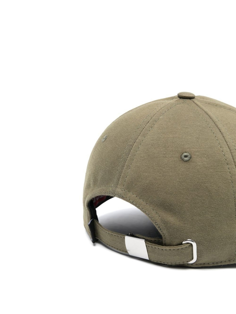 Diesel distressed-finish logo-patch cap outlook