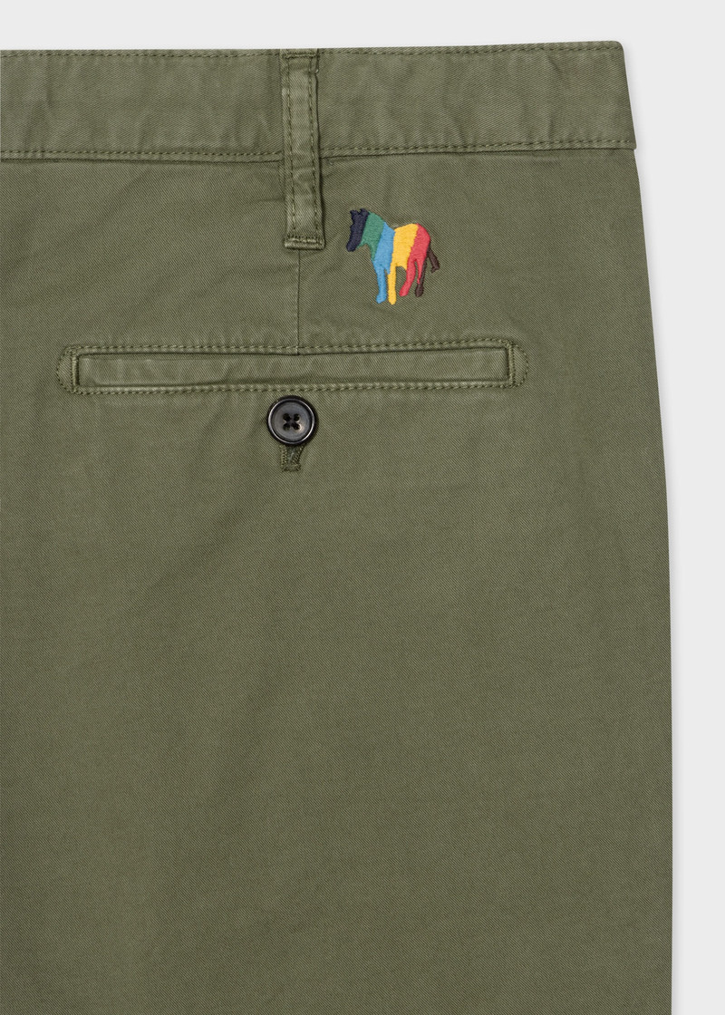 Paul Smith Cotton-Twill 'Broad Stripe Zebra' Shorts outlook