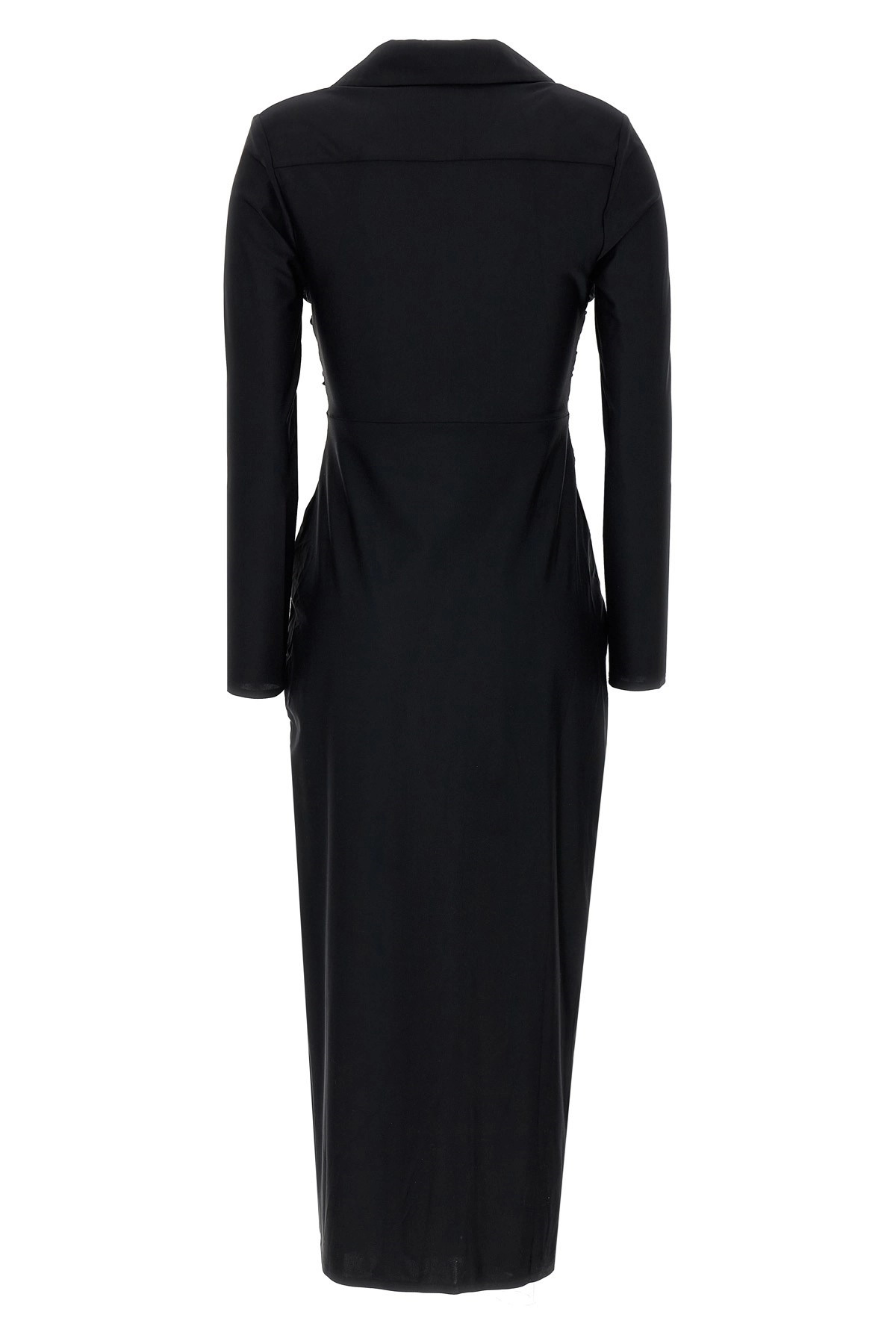 'Black Jersey Cut Out Midi' dress - 3