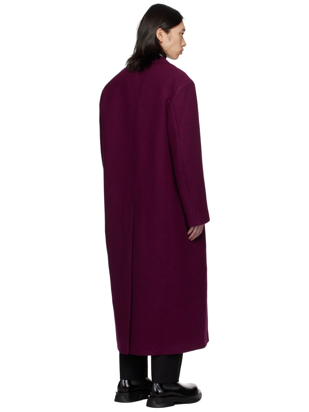 Pink Wool Coat - 3