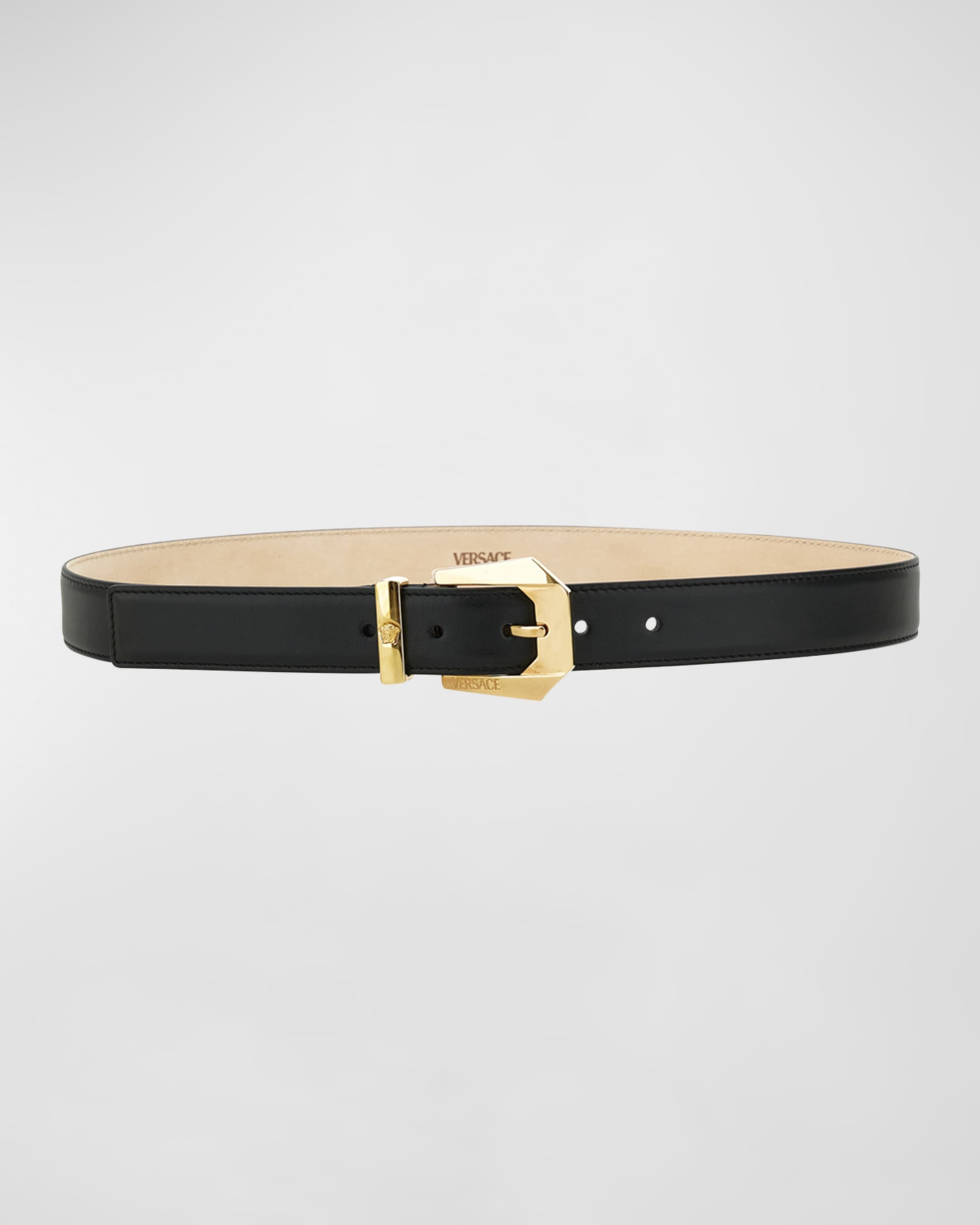 Medusa Heritage Leather & Brass Belt - 1