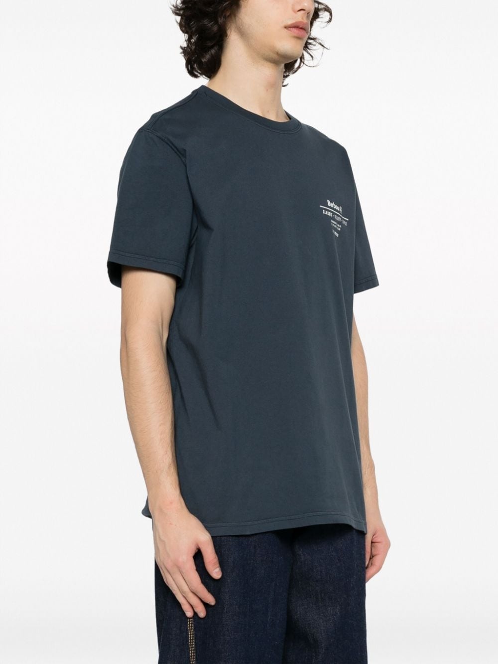 logo-print cotton T-shirt - 3