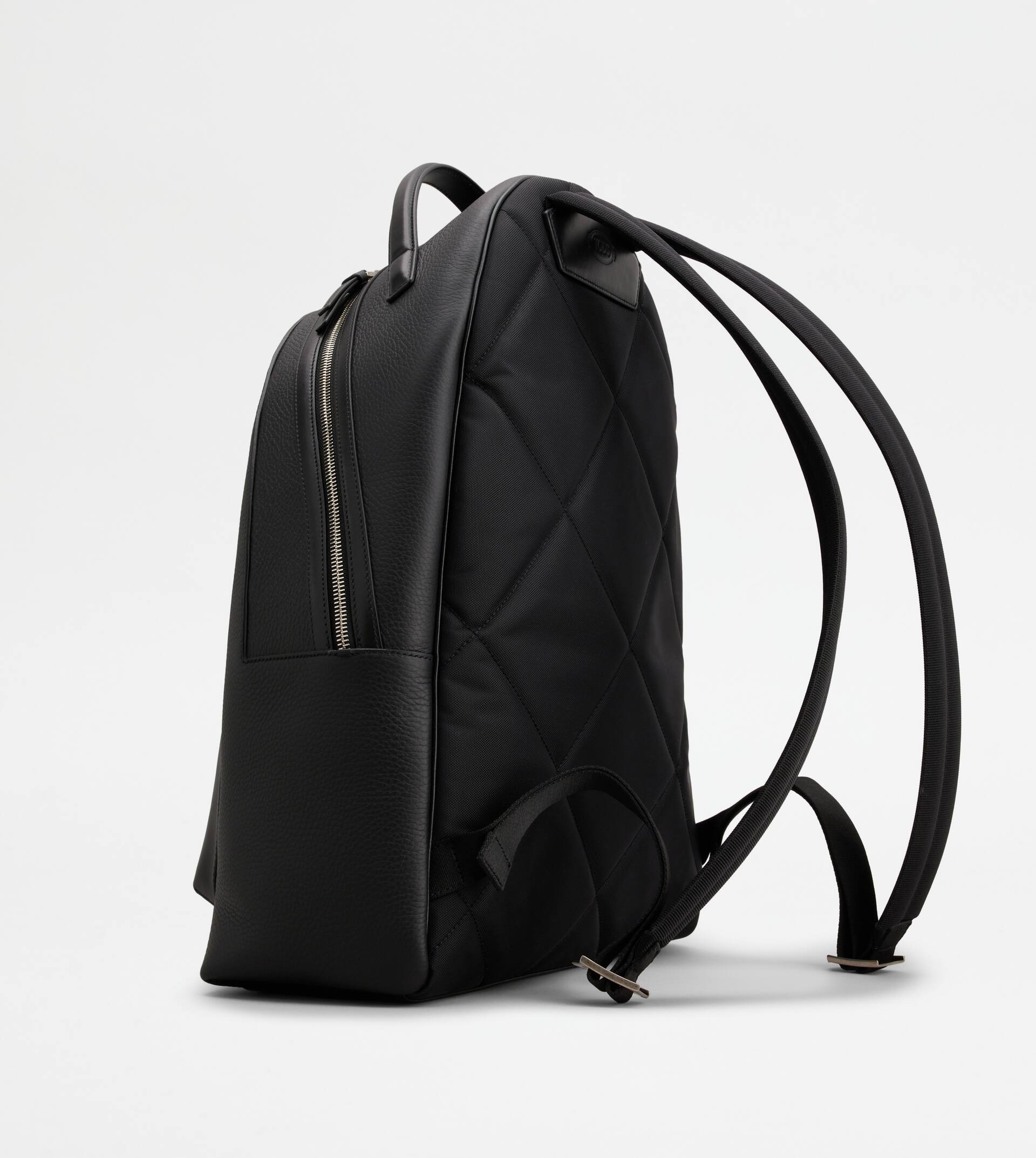 BACKPACK IN LEATHER MEDIUM - BLACK - 3