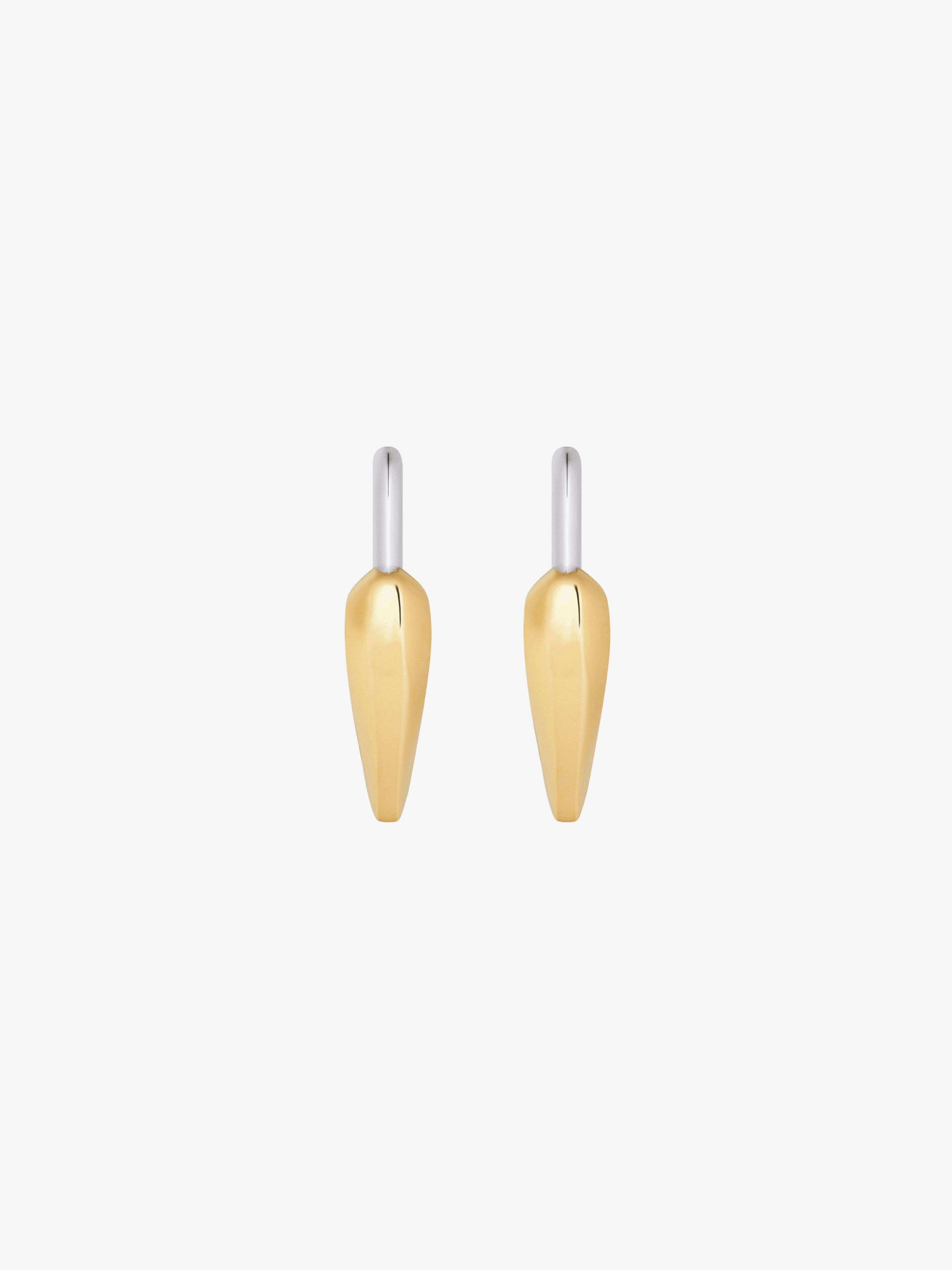 HEART LOCK EARRINGS IN METAL - 4
