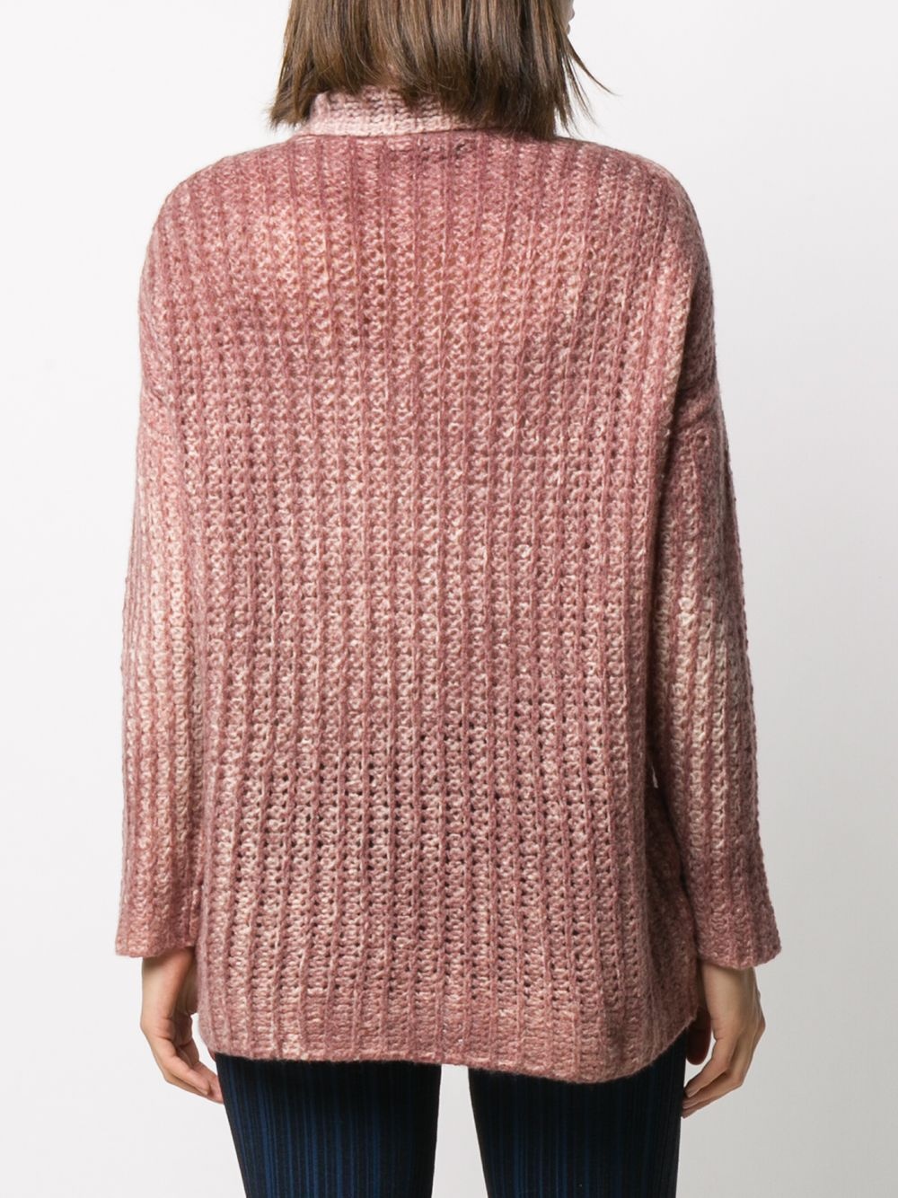 chunky-knit roll-neck jumper  - 4