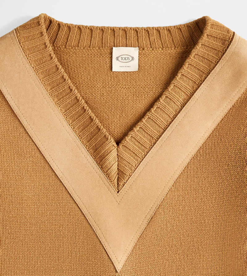 Tod's PULLOVER IN WOOL - BROWN outlook