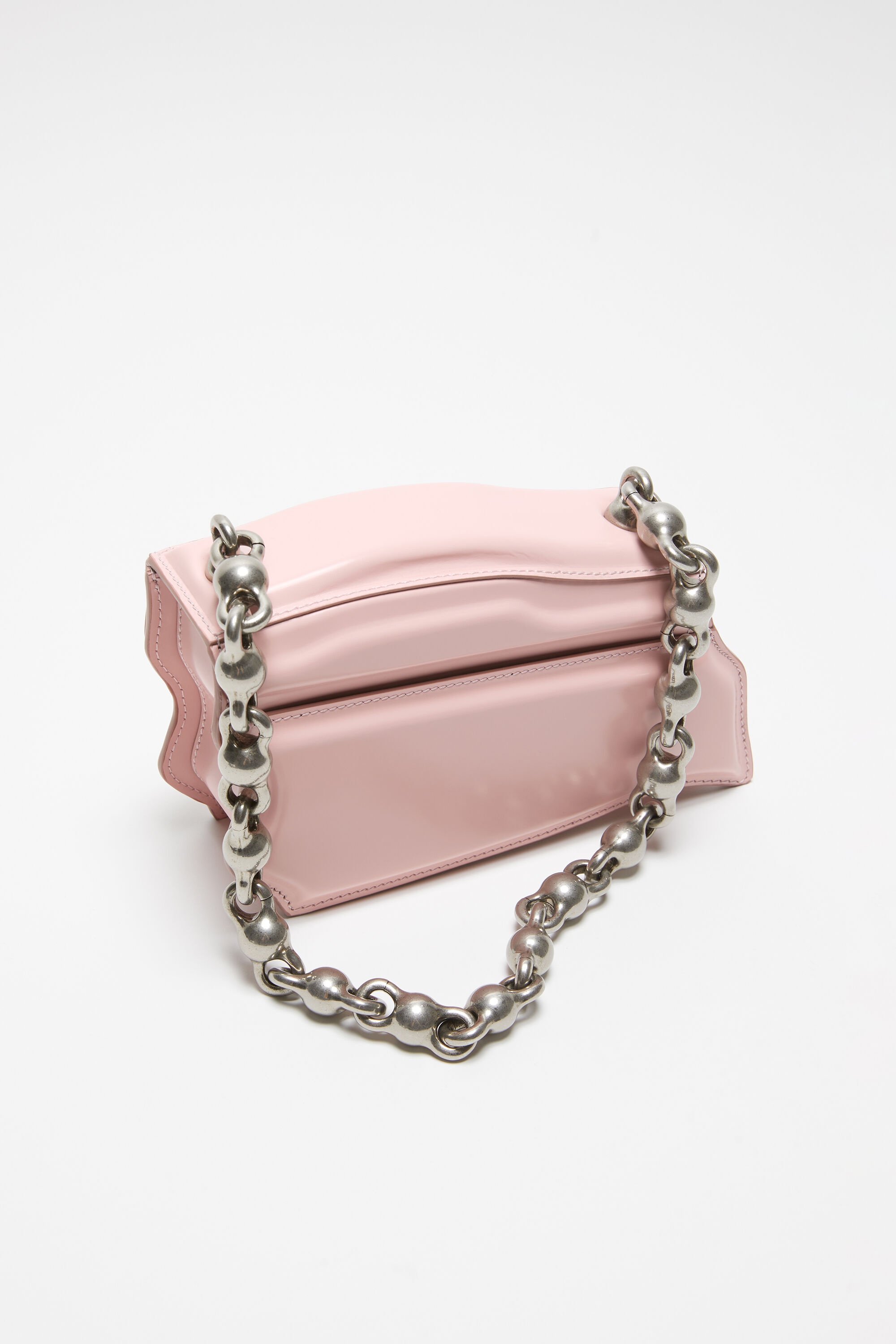 Distortion wavy mini bag - Pastel pink - 3
