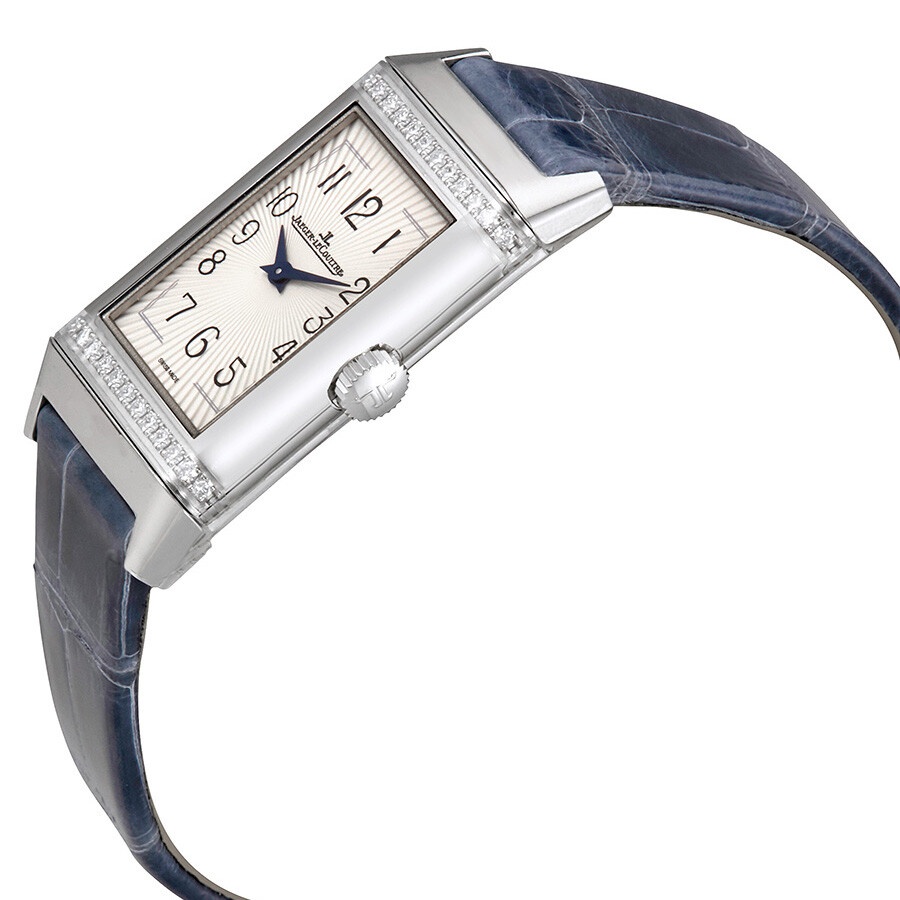 Jaeger LeCoultre Reverso Silver Dial Ladies Diamond Watch Q3288420 - 2