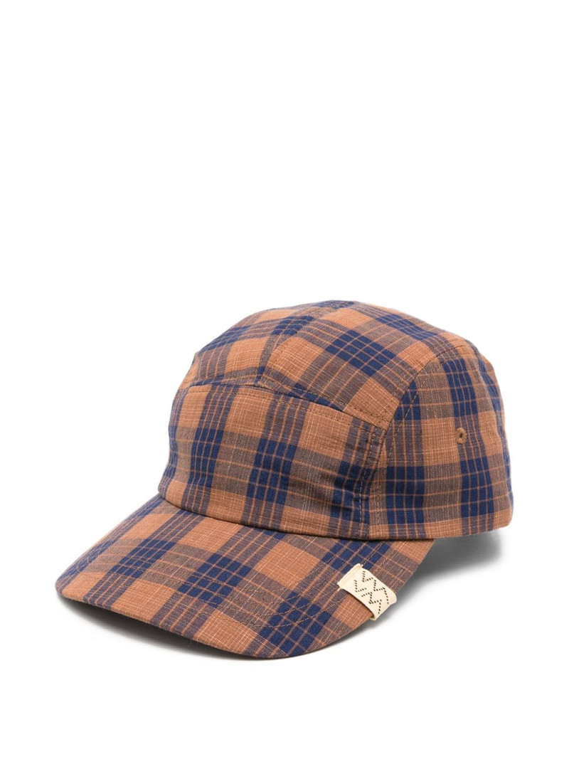 plaid-check santome cap 1