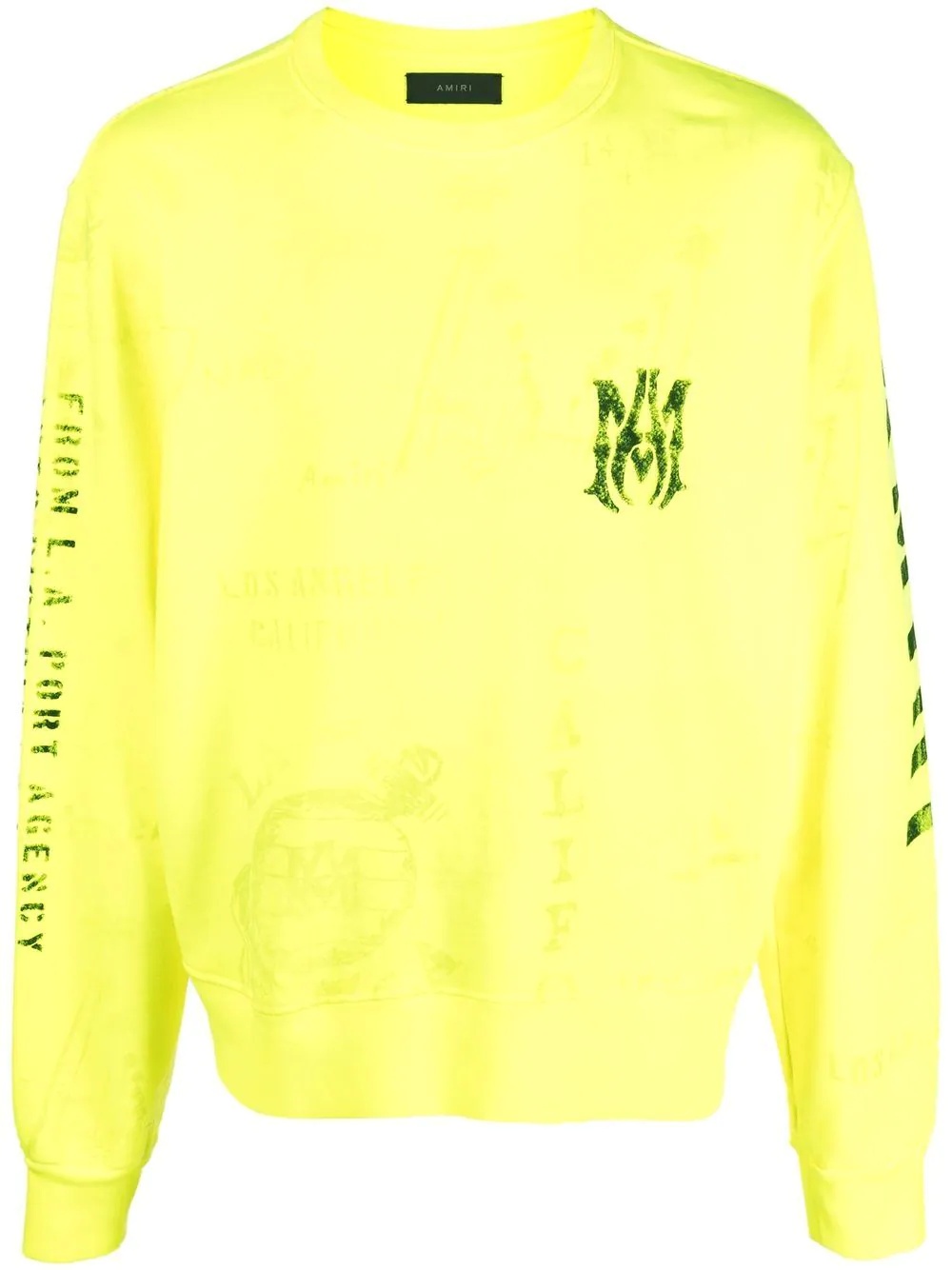 army stencil crewneck sweatshirt - 1