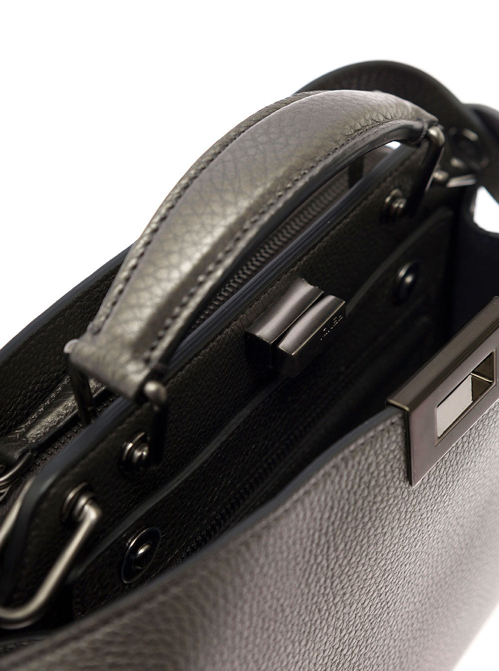 Fendi Men Pekaboo Matal Leather L - 4