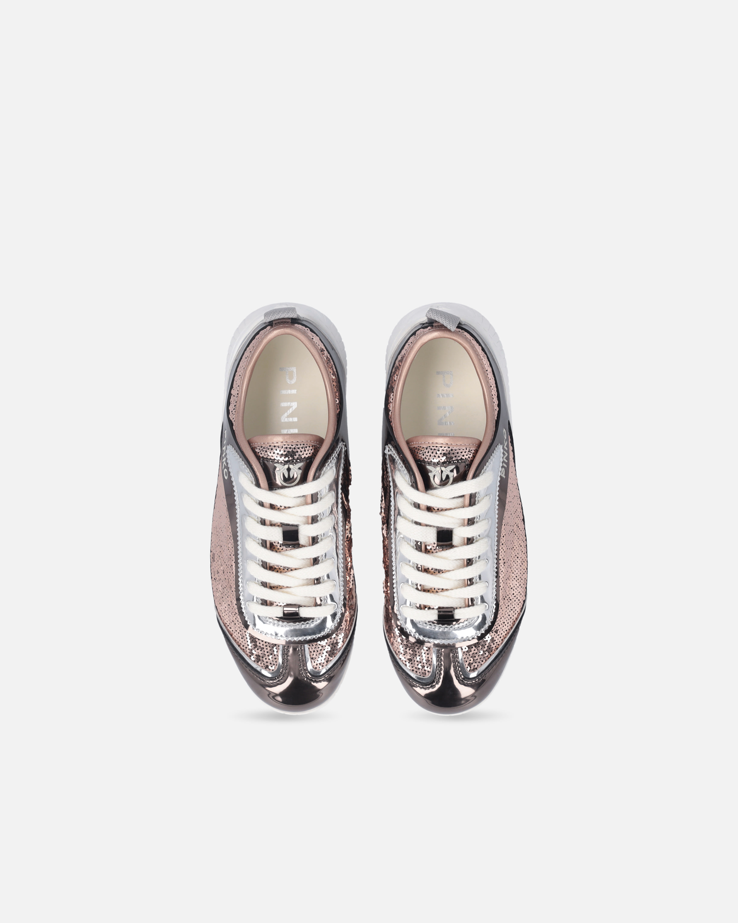 SNEAKERS WITH SEQUINS AND METALLIC INSERTS - 9