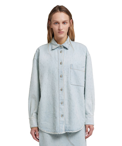 MSGM Light denim shirt with small pocket outlook