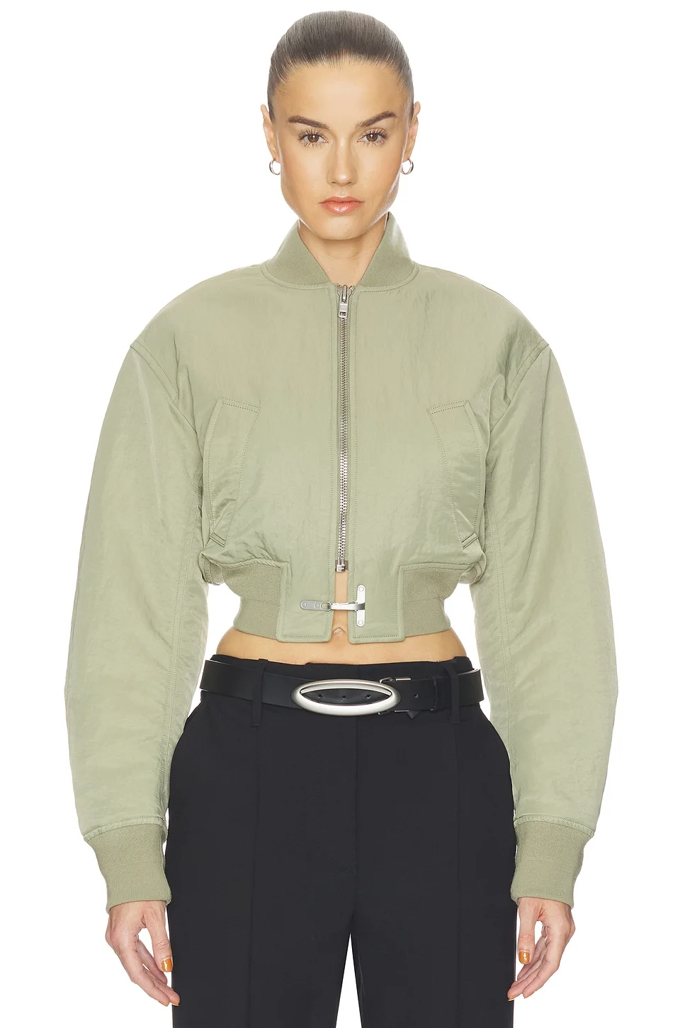 Crop Bomber Jacket - 1
