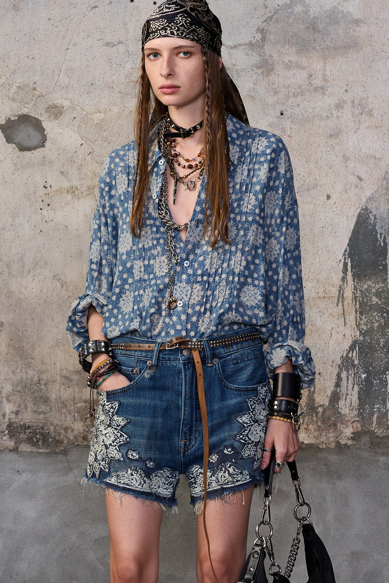 PINTUCK DROP NECK SHIRT 1