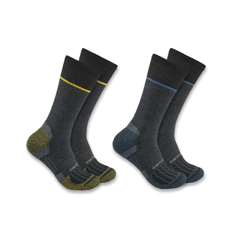 Carhartt Force® Midweight Steel Toe Crew Sock 2-Pack 1