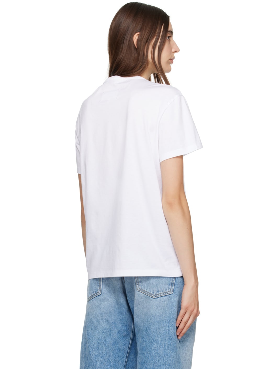 White Embroidered T-Shirt - 3