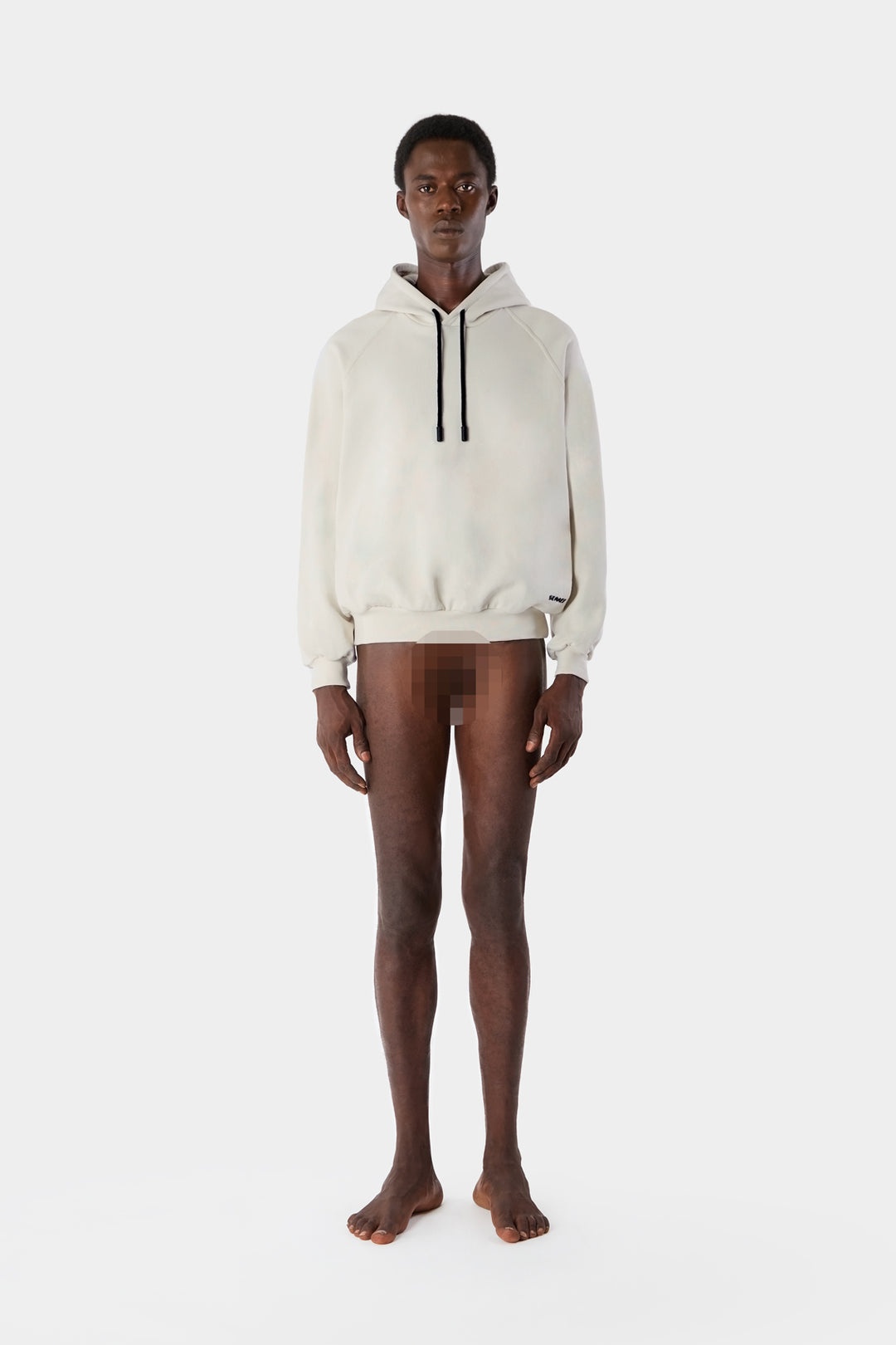 SMALL LOGO HOODIE / silver birch - 4