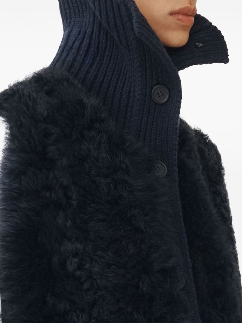 shearling-panelled vest 5