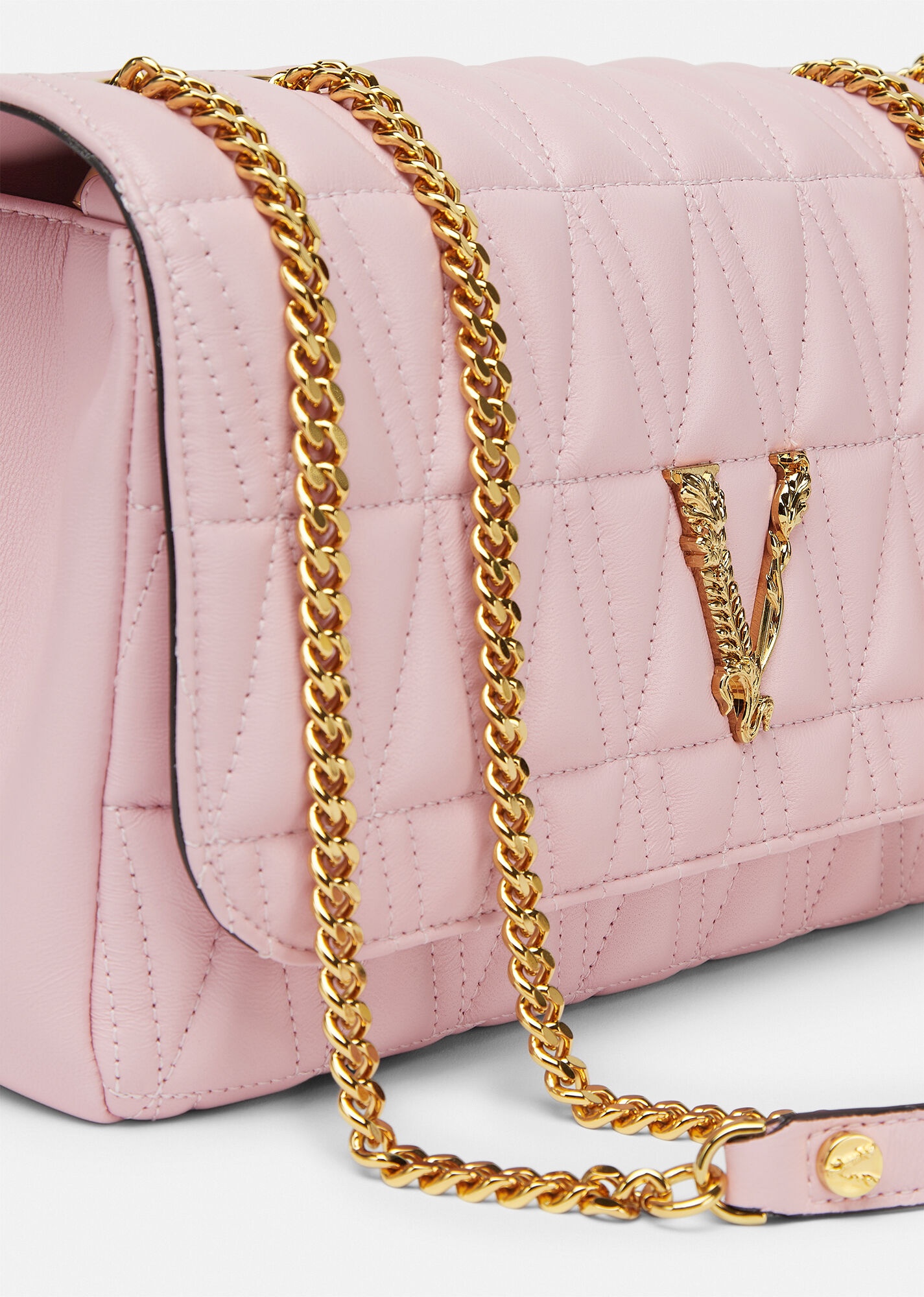 Virtus Quilted Nappa Leather Shoulder Bag - 5