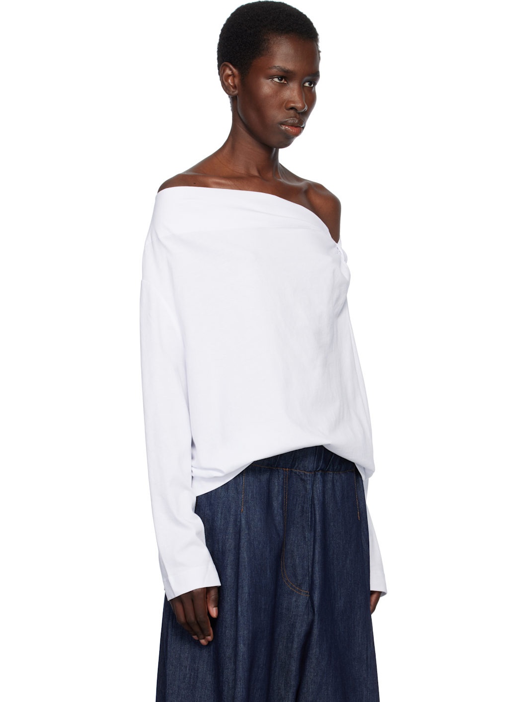 White Off-Shoulder Top - 2