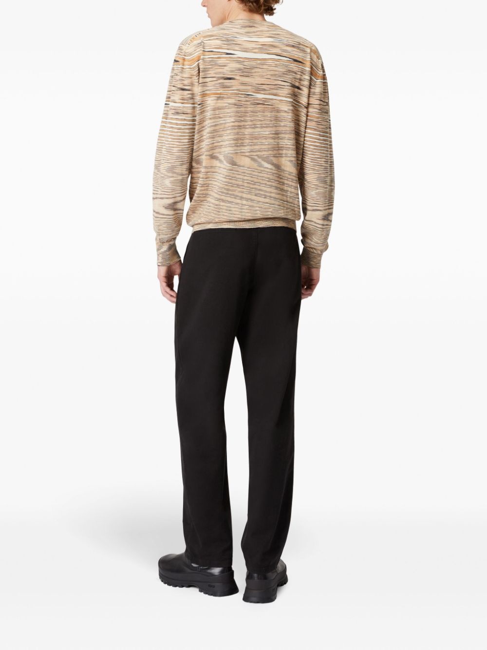 slub crew-neck jumper - 3
