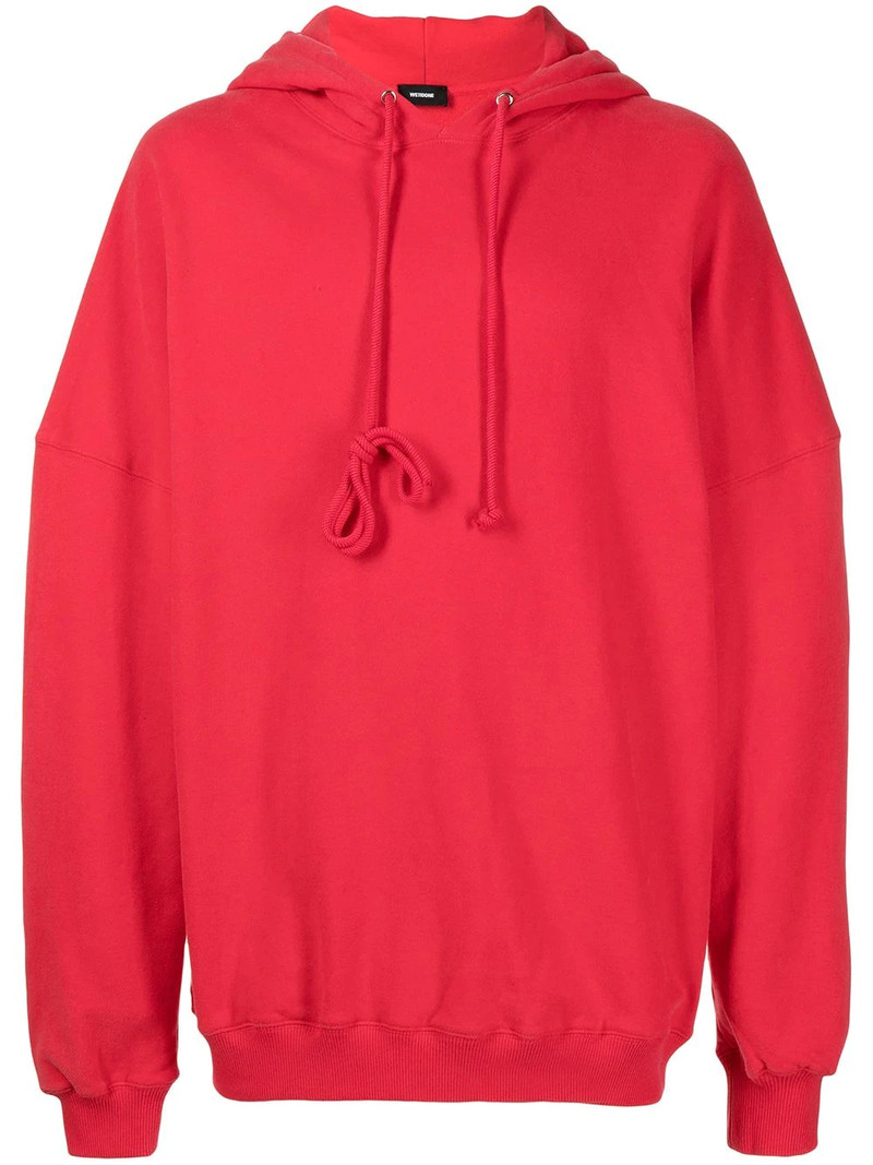 rear-logo oversized hoodie 1