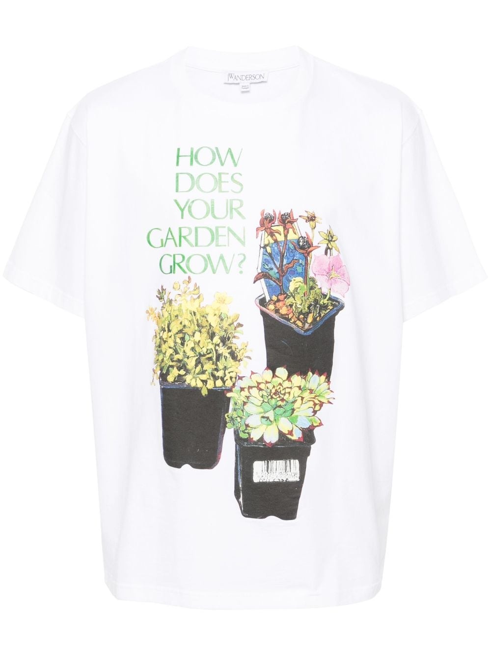 floral-print organic cotton T-shirt - 1