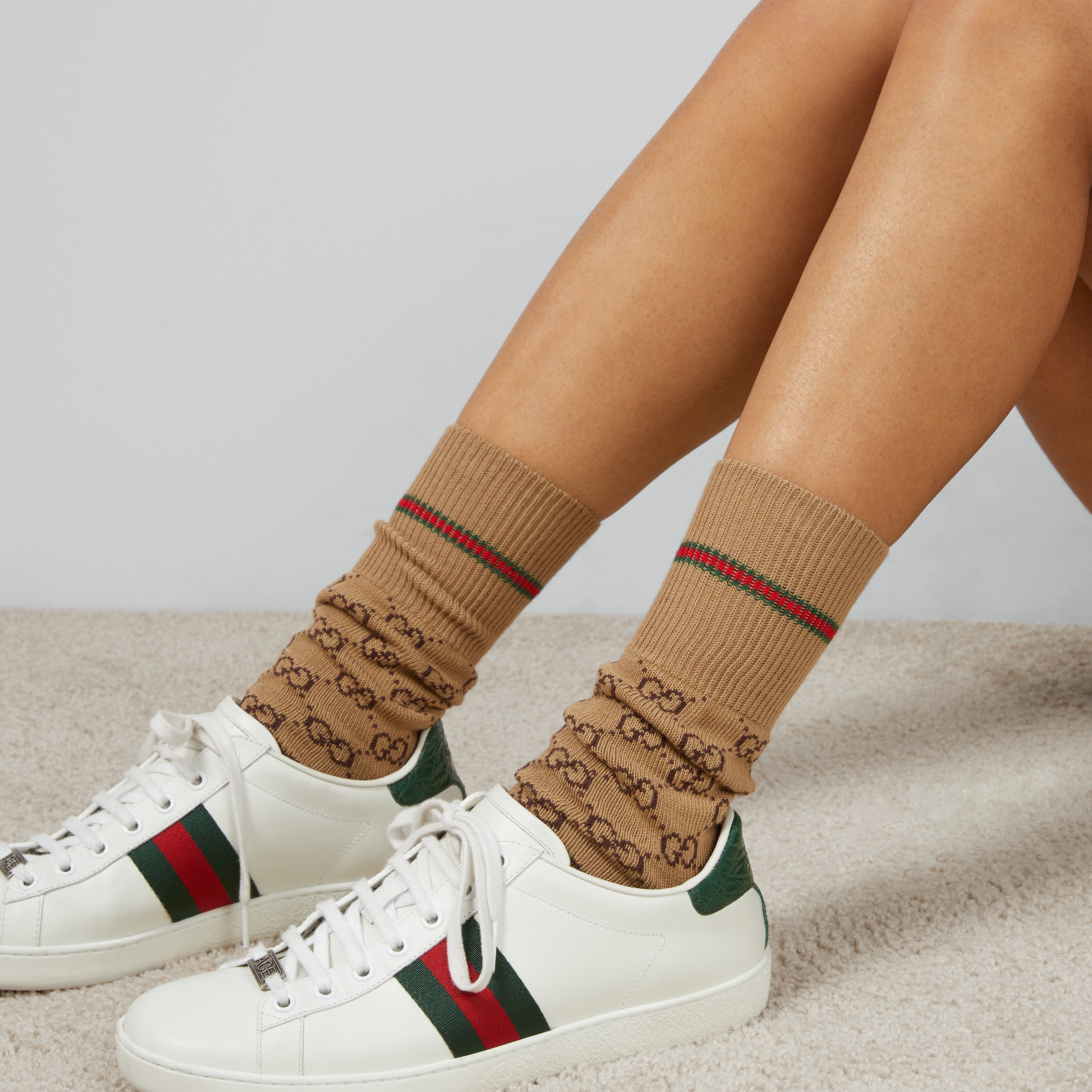 GG cotton socks with Web - 3