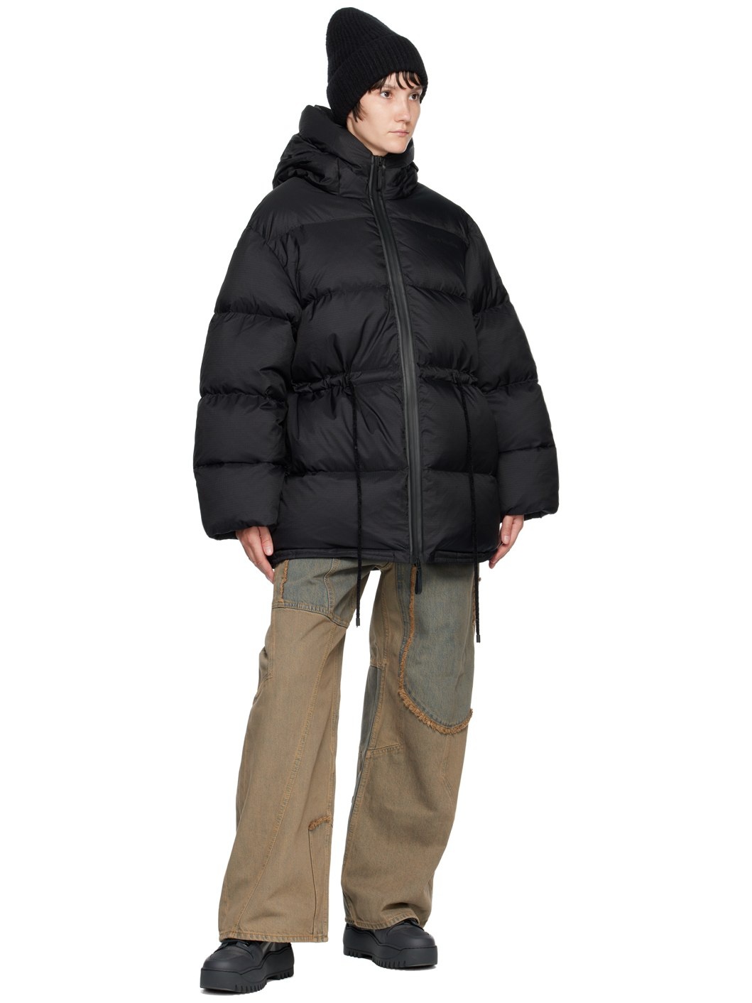 Black Puffer Down Jacket - 4