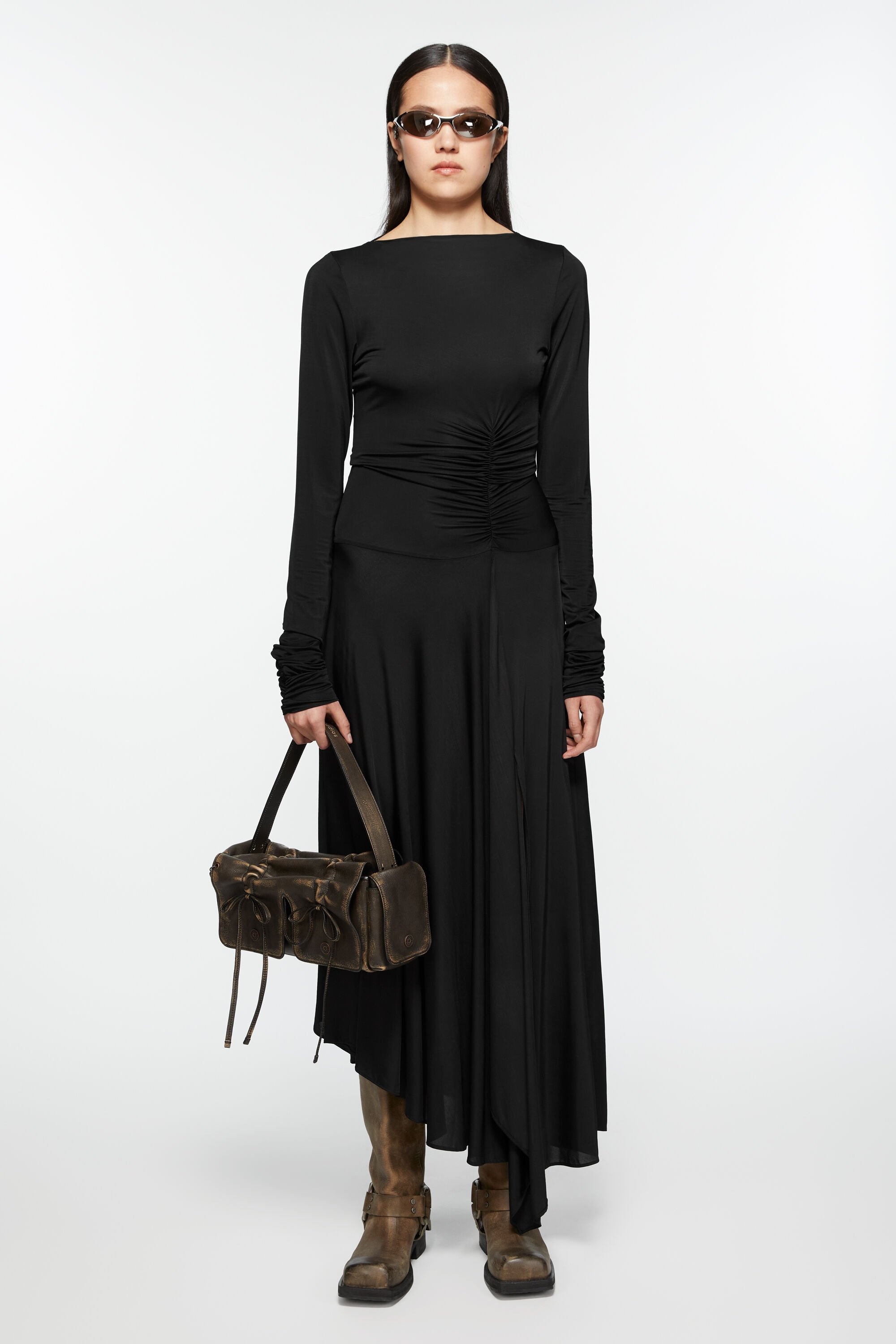 Long sleeve dress - Black - 2