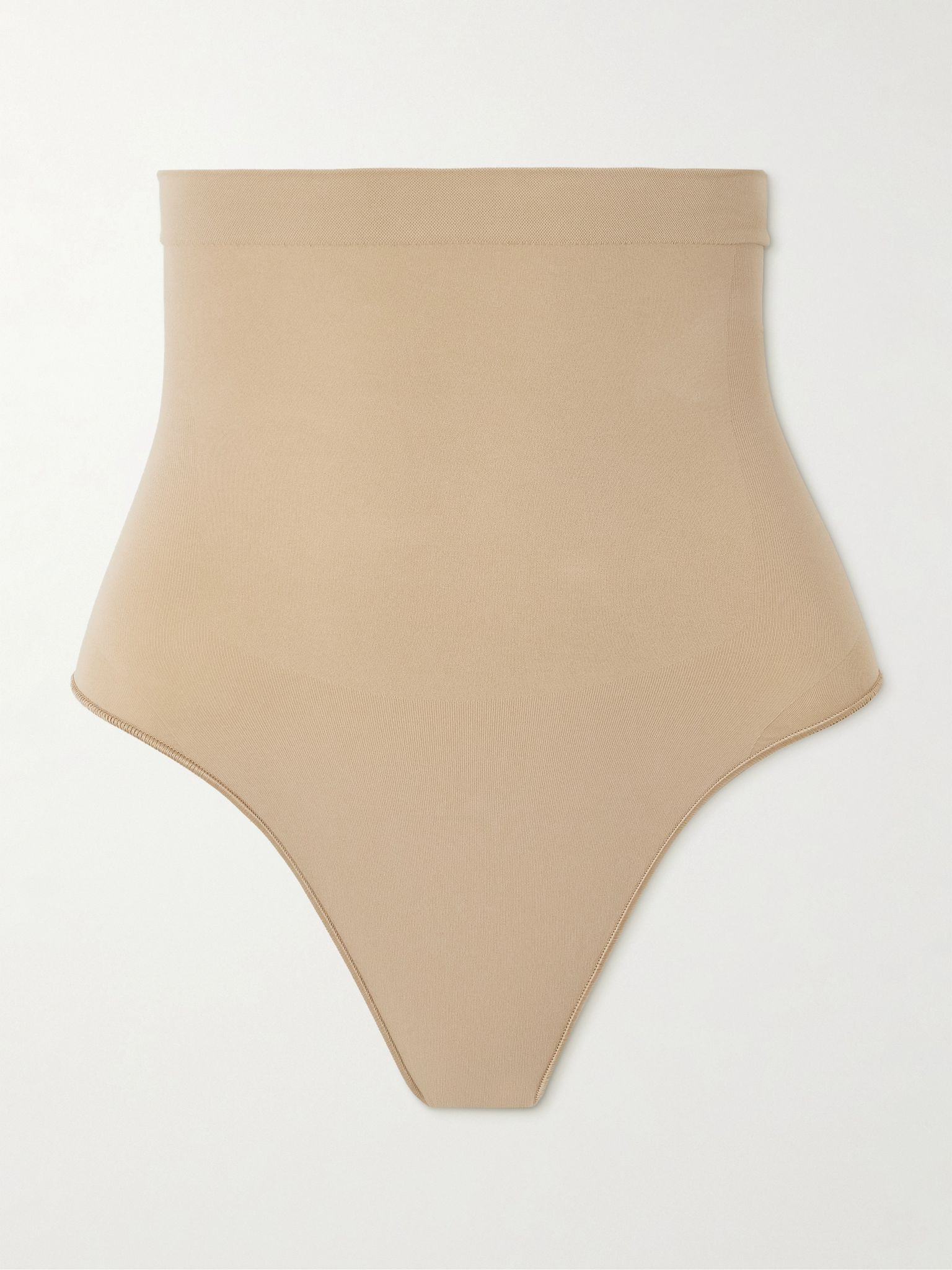 Seamless Sculpt High-Waisted Thong - Clay Beige - 1