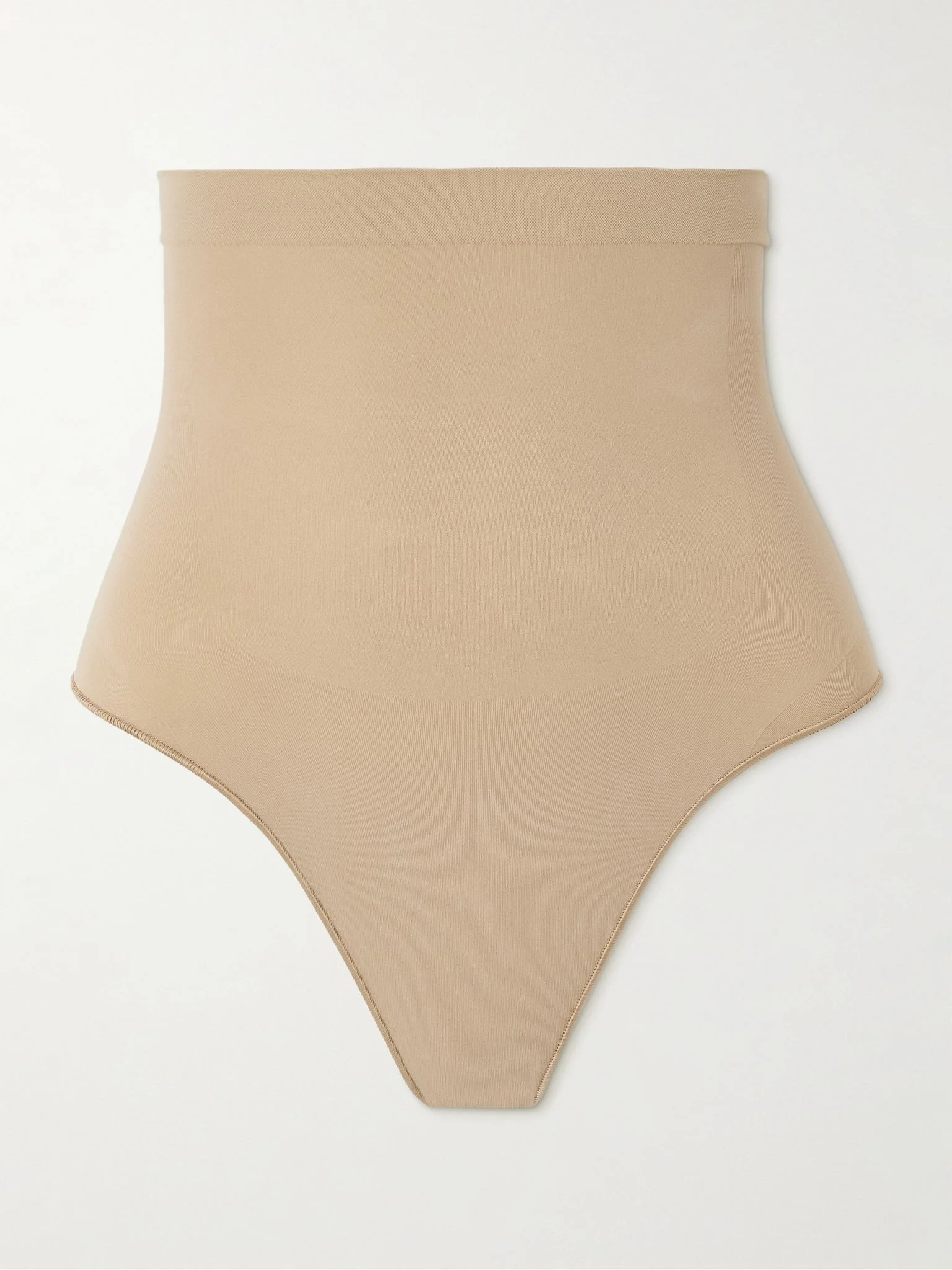 Seamless Sculpt High-Waisted Thong - Clay Beige - 1