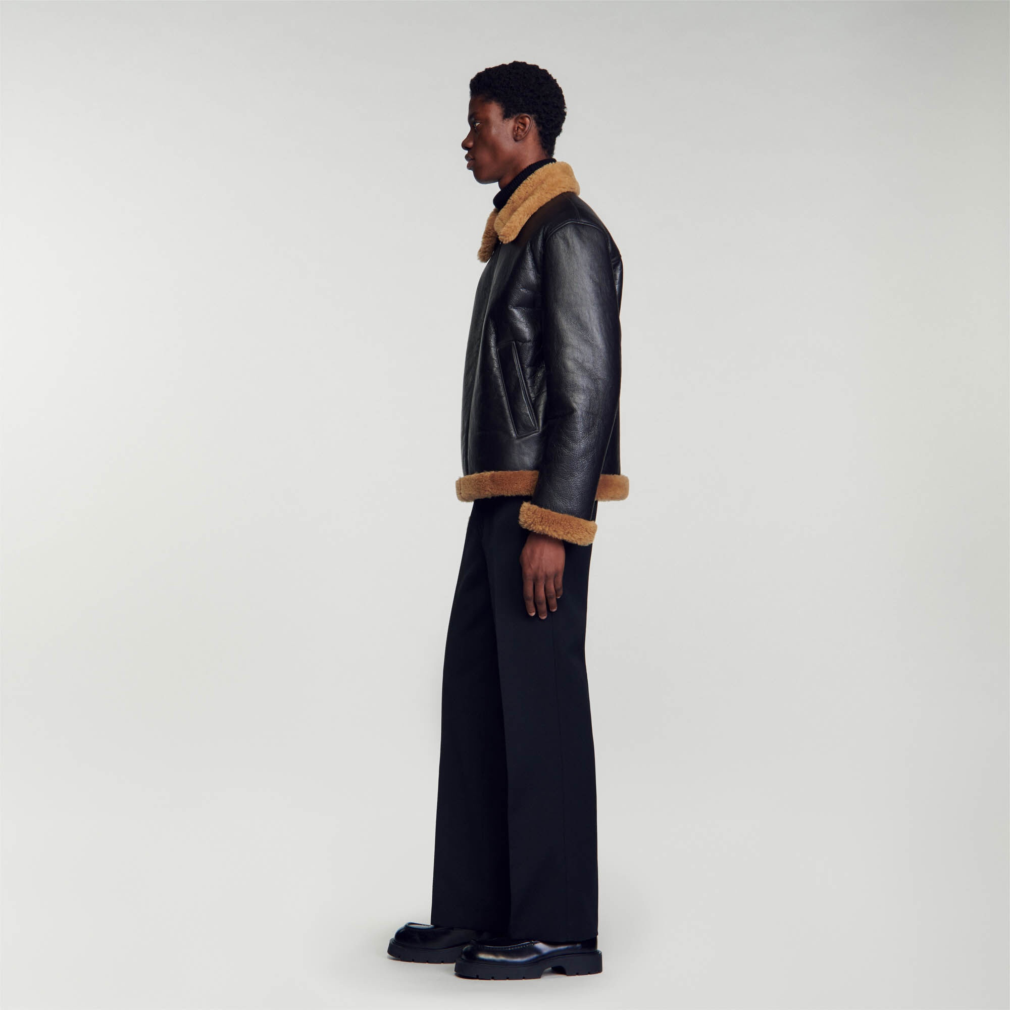 OVERSIZED SHEARLING JACKET - 7