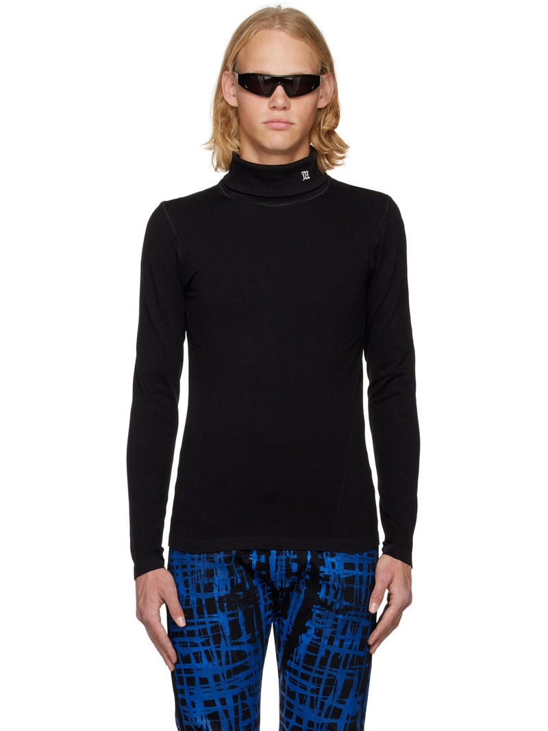 Black Seamless Turtleneck 1