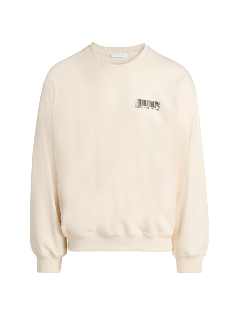 Men's Ski Schedule Crewneck Sweatshirt - Winter White 1