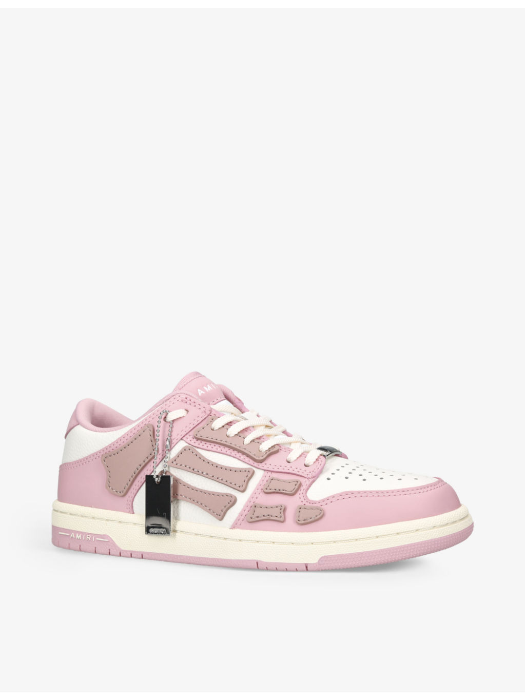 Skel panelled leather low-top trainers - 3
